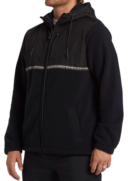 Boundary Lite Zip Erkek Siyah Polar Ceket