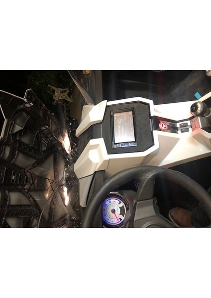 2019 Polaris Slingshot Radyo Mount Double Din (Plastik Aparattır!!!) 3D