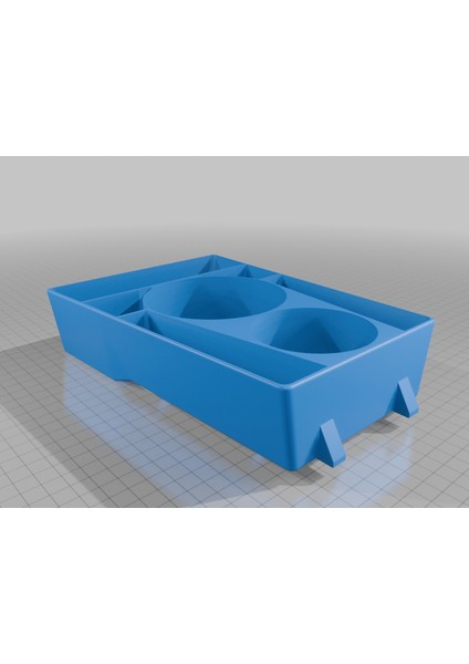 Mg4 Center Cubby Çift Kupa Tutucu V3 (Plastik Aparattır!!!) 3D modelleri