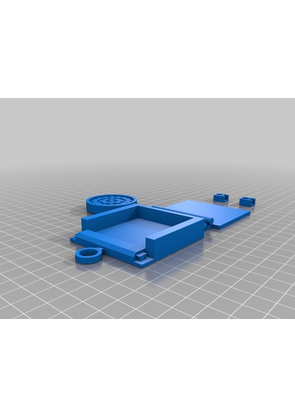 Menteşeli Pizza Kutusu (Sadece Plastik Aparattır!!!) 3D