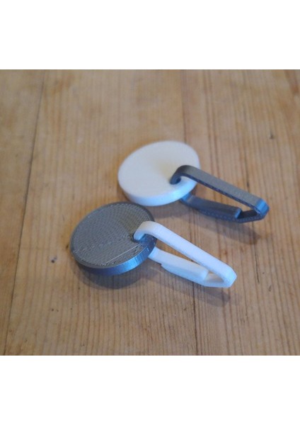 Süpermarket Arabası Jetonu / Madeni Para ve Klip (Plastik Aparattır!!!) 3D