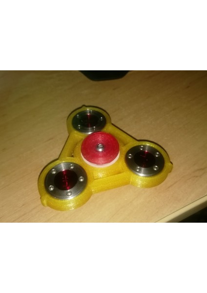 V10 Fidget Spinner - 120 Gram Tungsten Rotor (Plastik Aparattır!!!) 3D