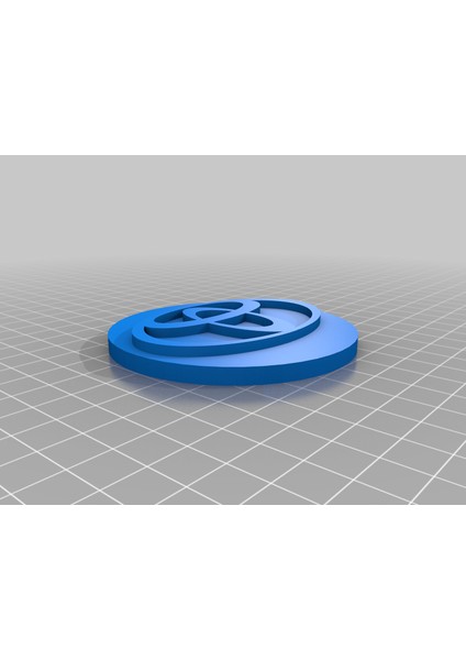 Toyota Logo Tekerlek Merkezi Kapağı (Pozitif) (Plastik Aparattır!!!) 3D
