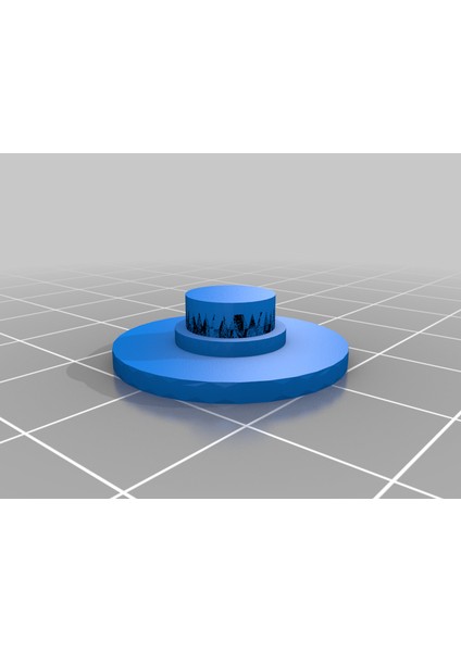 Fidget Spinner Şapkası (Plastik Aparattır!!!) 3D