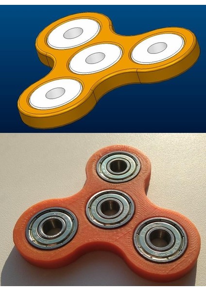 608ZZ Fidget Spinner (Plastik Aparattır!!!) 3D fiyatları