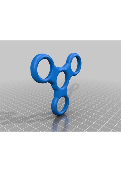 Tri Spinner Fidget Sabit (Plastik Aparattır!!!) 3D