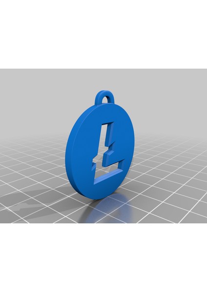 Kripto Anahtarlığı: Litecoin (Plastik Aparattır!!!) 3D modelleri