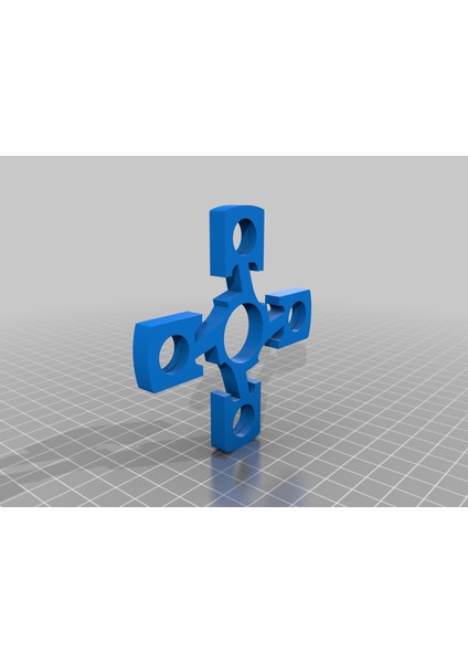 Dört Piston Fidget Spinner (Plastik Aparattır!!!) 3D