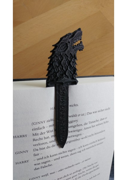Direwolf Kılıcı Kitap Ayracı - Game Of Thrones - Stark Hanesi (Plastik Aparattır!!!) 3D modelleri