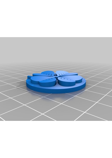 Dört Yapraklı Yonca - Anahtarlık (Plastik Aparattır!!!) 3D modelleri