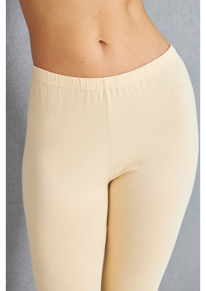 4 Adet Diz Altı Pamuklu Penye Tayt, %95 Pamuklu %5 Likralı Tayt, Kapri Tayt, Içlik, Büyük Beden Tayt indirimleri