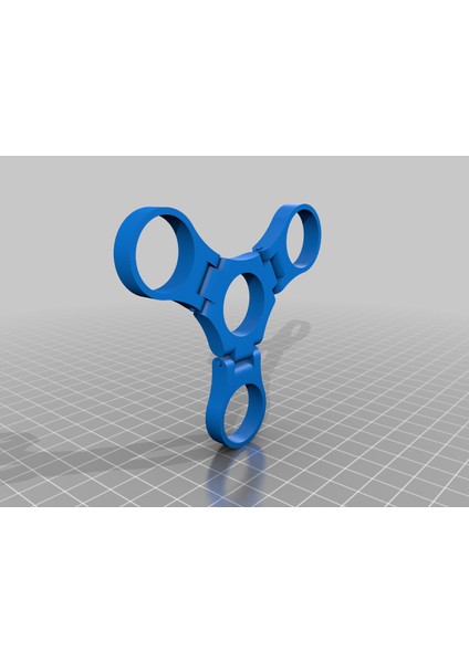Katlanan Fidget Spinner (Plastik Aparattır!!!) 3D