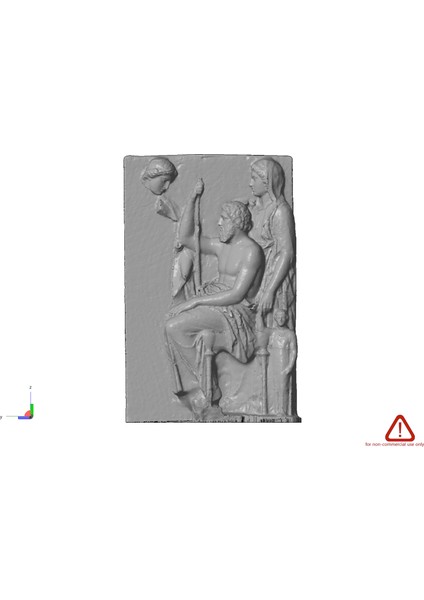 Bir Aile Grubunun Yer Aldığı Mermer Mezar Steli (Plastik Aparattır!!!) 3D