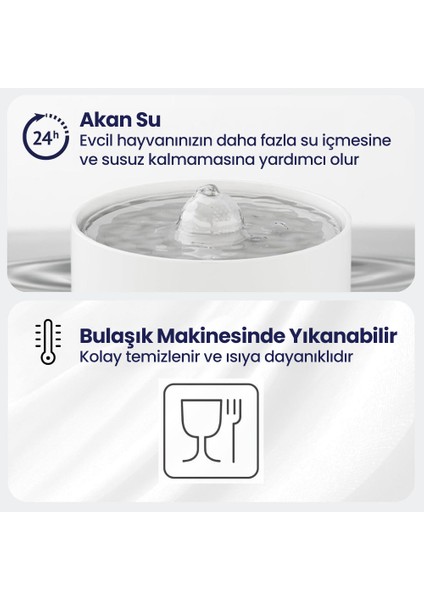 WF013 Seramik Otomatik Kedi Su Sebili,kedi Su Pınarı, 2lt Hazne,çok Katmanlı Filtrasyon,ultra Sessiz fiyatları