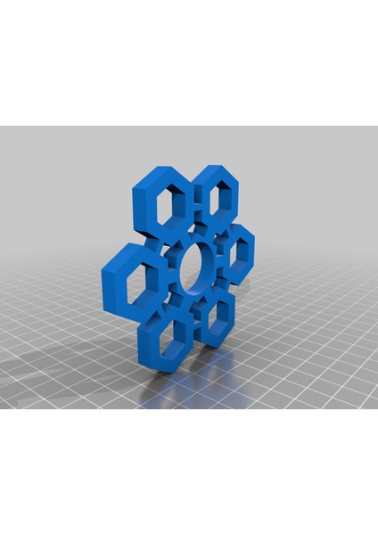 Kar Tanesi Fidget Spinner (Plastik Aparattır!!!) 3D