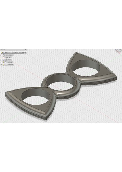 Bow Tie Şeklindeki Fidget Spinner (Plastik Aparattır!!!) 3D fiyatları