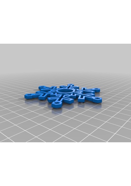 Kar Tanesi Fidget Spinner (Plastik Aparattır!!!) 3D
