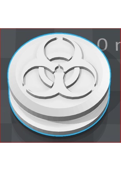 Biyo Tehlike Dolap Düğmesi (Plastik Aparattır!!!) 3D