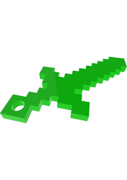 Minecraft Kılıç Anahtarı - Portachiavi (Plastik Aparattır!!!) 3D