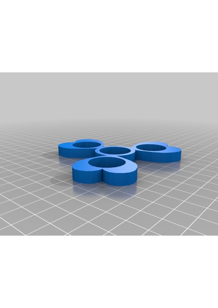 Kalp Fidget Spinner (Plastik Aparattır!!!) 3D