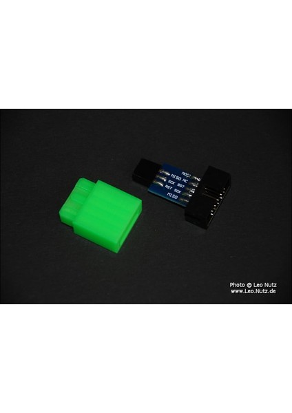 Usbasp-Isp 10 Ila 6 Pinli Adaptör Kutusu (Plastik Aparattır!!!) 3D