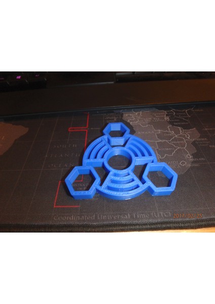 Fidget Nut Spinner - WINGNUT2K #5 (Plastik Aparattır!!!) 3D