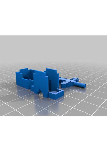 LEGO Minecraft™ Zırh + Kılıç (Plastik Aparattır!!!) 3D