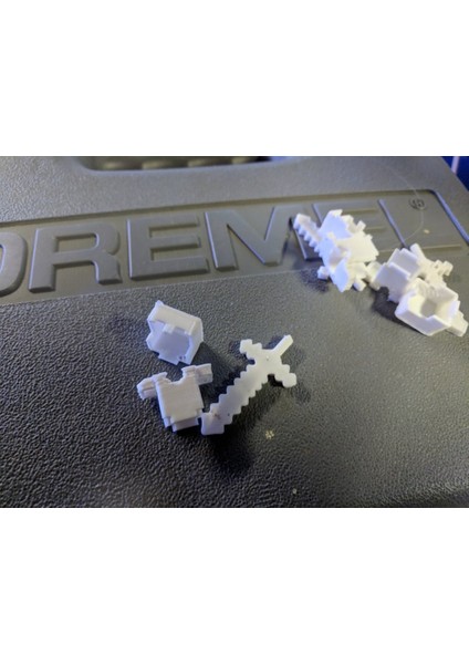 LEGO Minecraft™ Zırh + Kılıç (Plastik Aparattır!!!) 3D modelleri