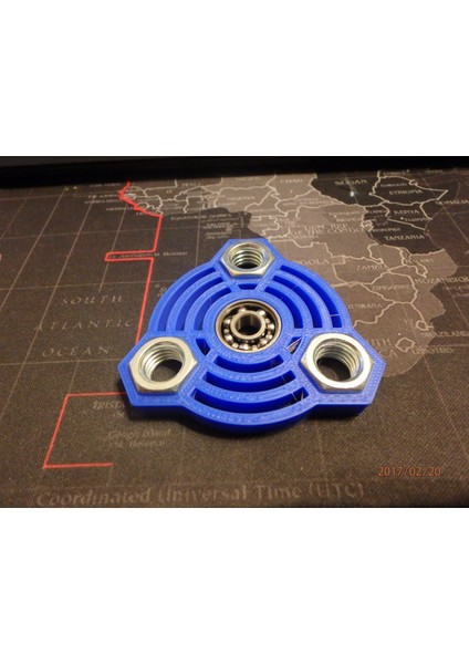 Fidget Nut Spinner - WINGNUT2K #8 (Plastik Aparattır!!!) 3D