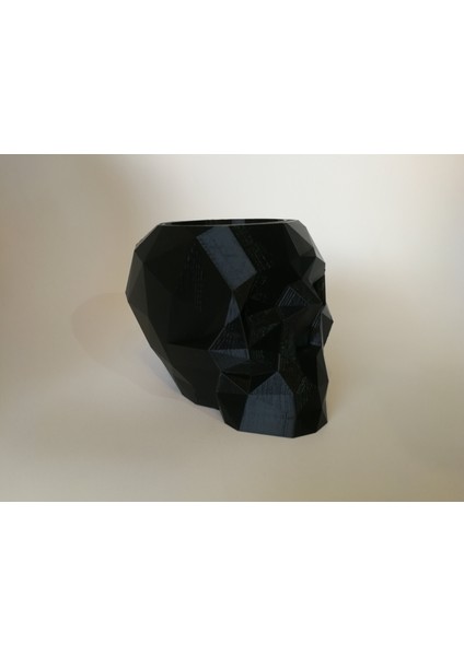 Kafatası Lowpoly Kalem Tutucu (Plastik Aparattır!!!) 3D fiyatları