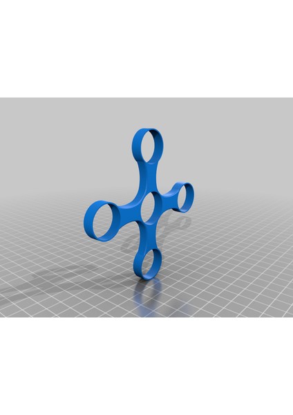 608 Rulman Için Fidget Spinner (Plastik Aparattır!!!) 3D