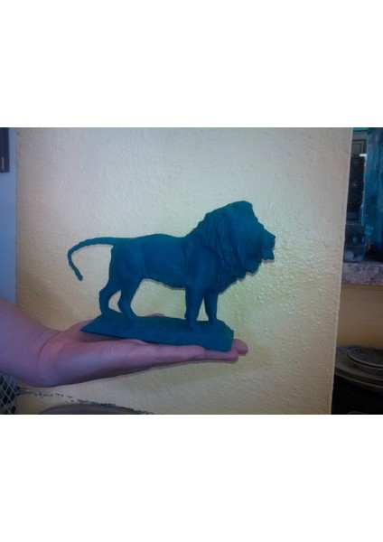 Chicago Sanat Enstitüsü Merdivenlerinde Ikonik Aslan (Plastik Aparattır!!!) 3D