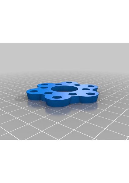 Çiçek Fidget Spinner (Plastik Aparattır!!!) 3D