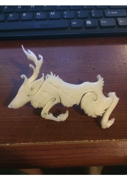 Celtic Stag Çekmece Kolu (Sadece Plastik Aparattır!!!) 3D