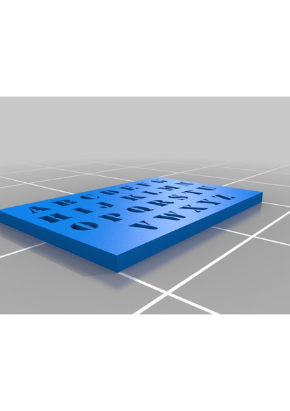 Şablon Ingilizce (Ingilizce Şablon) (Plastik Aparattır!!!) 3D