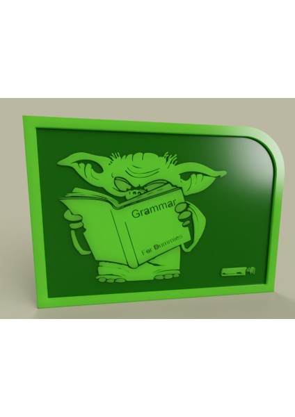Starwars Yoda Dilbilgisi (Sadece Plastik Aparattır!!!) 3D