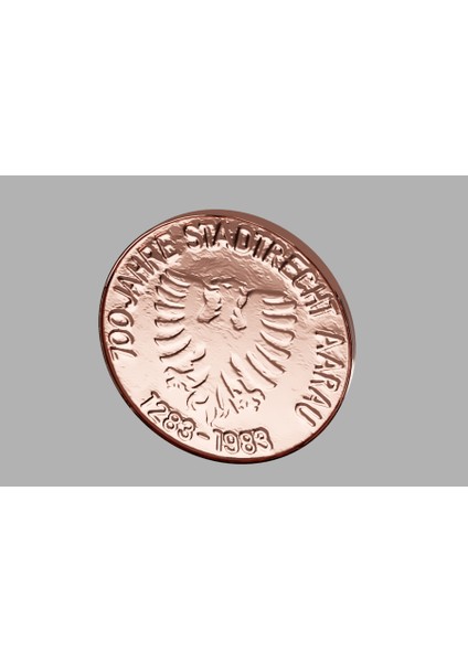 Aarau Town Ayrıcalıkları Madeni Para (Plastik Aparattır!!!) 3D