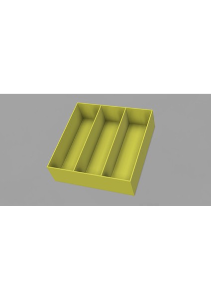 Plastik Yemek Kapları Için Basit Tepsi (Plastik Aparattır!!!) 3D
