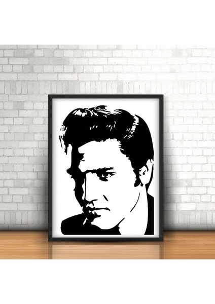 Elvis Presley Duvar Heykeli 2d (Sadece Plastik Aparattır!!!) 3D