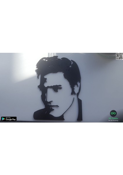 Elvis Presley Duvar Heykeli 2d (Sadece Plastik Aparattır!!!) 3D modelleri