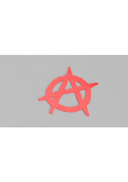 Anarşist Logo Kolay Bir Baskı (Plastik Aparattır!!!) 3D