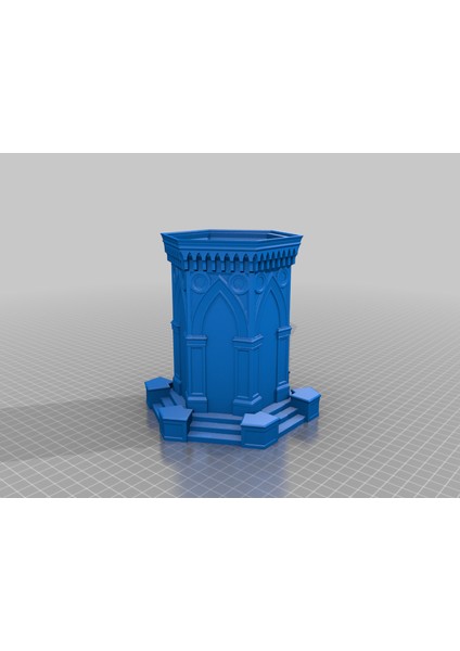 Çeşme Gazebo Ekici/kutu (Plastik Aparattır!!!) 3D