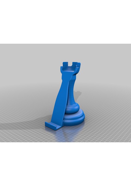 Akıllı Telefon/tablet Tutucu Satranç Kale (Plastik Aparattır!!!) 3D