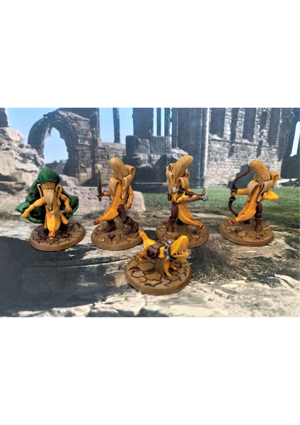 Frostgrave Banana Warband - Eşkıya (Plastik Aparattır!!!) 3D