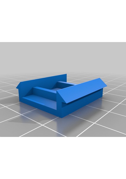 Akordeon Kapı Klibi (Plastik Aparattır!!!) 3D