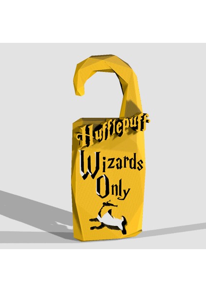 "yalnızca Büyücüler" Hufflepuff - Objoy Creation Tarafından (Plastik Aparattır!!!) 3D