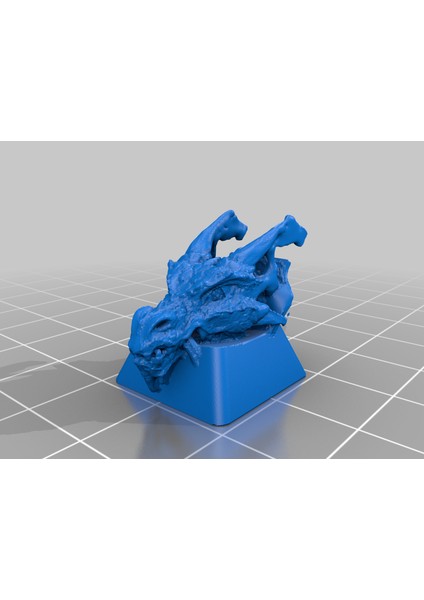 Ejderha Kafası Klavye Tuşu (Plastik Aparattır!!!) 3D