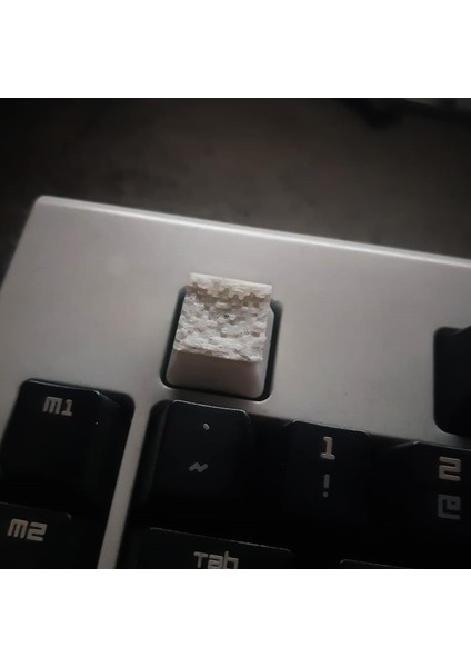 Minecraft Çim Bloğu Klavye Tuşları (Plastik Aparattır!!!) 3D