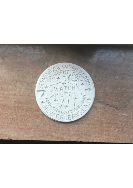 New Orleans Kanalizasyon ve Su Kurumu Hilal Kutusu Su Sayacı Ay ve Yıldızlar (Plastik Aparattır!!!) 3D