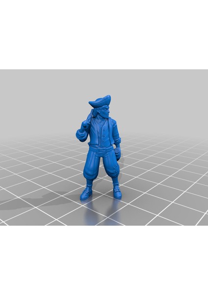 Sarhoş Korsan (28 mm Dnd Minyatür) (Plastik Aparattır!!!) 3D modelleri